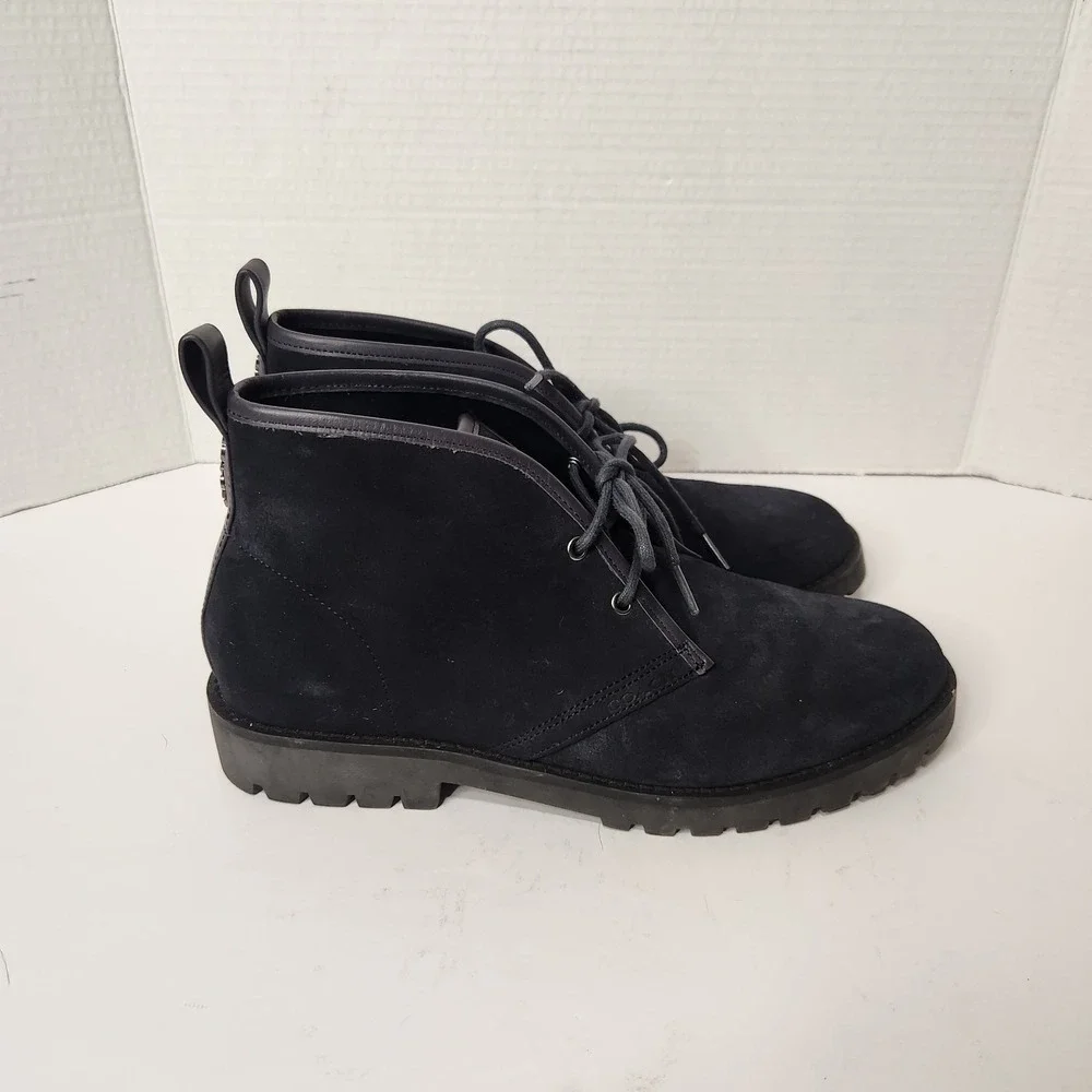 Coach Men's Designer Desert Boot‎ Size 9D Midnight Navy Color